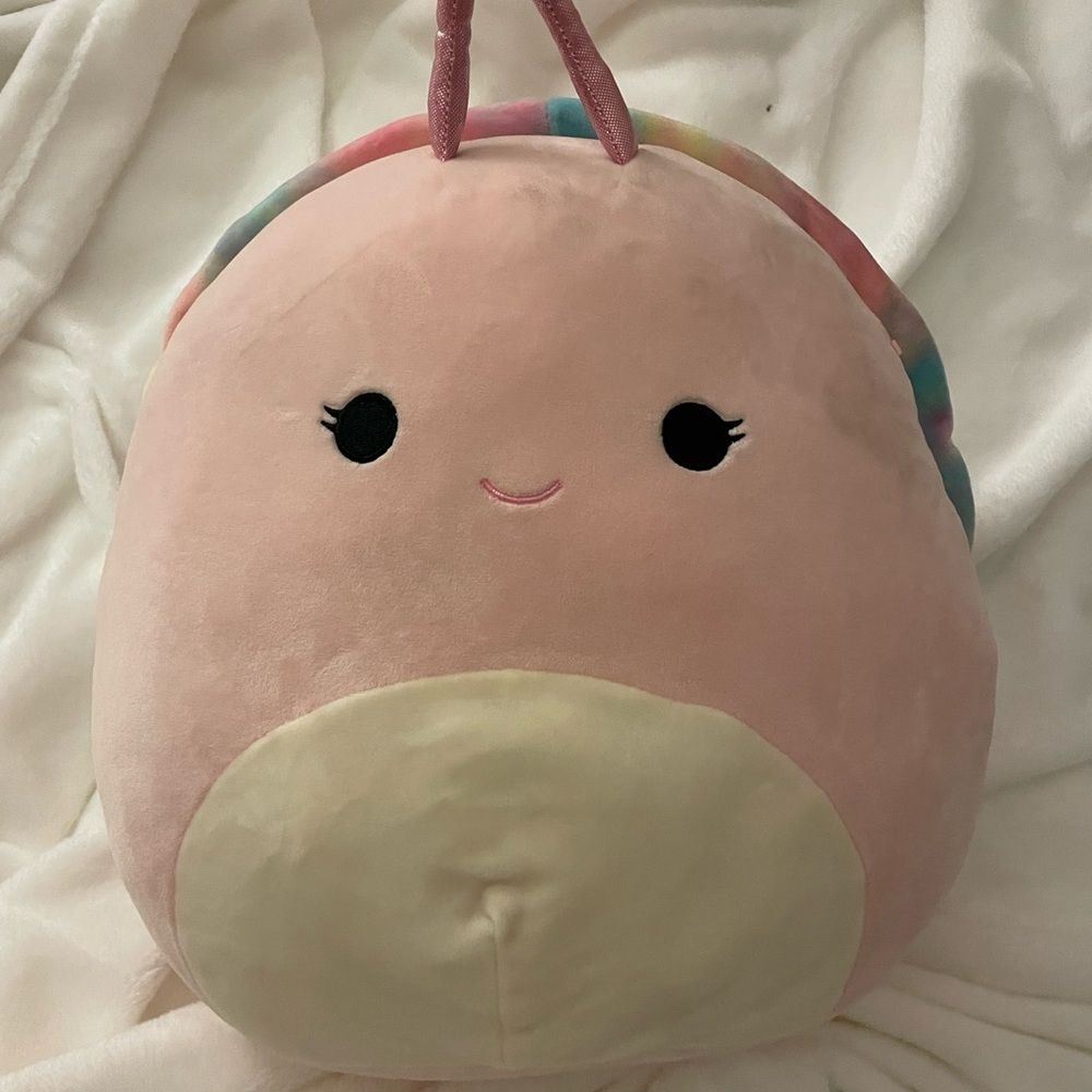 Pink Snail Squishmallow 12 inch